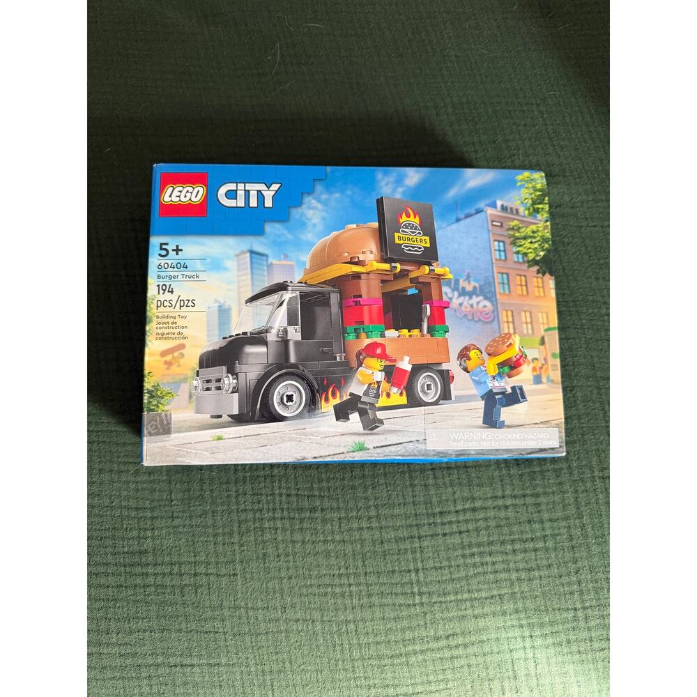 LEGO City Burger Truck Toy Building Set - Burger Van and Kitchen - 60404